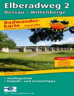 Radwanderkarte Elberadweg 2: Dessau - Wittenberge